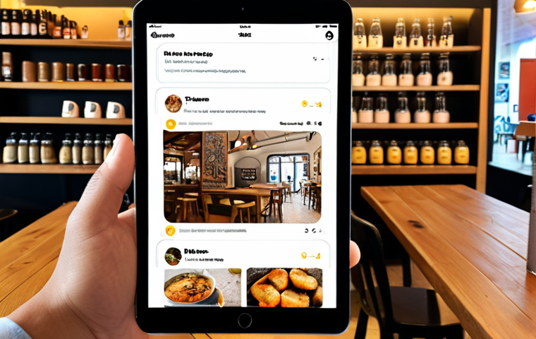 **
> User-centered service design in Lisbon cafe, showcasing a customer journey map on a tablet, with a friendly chatbot interaction on a nearby phone. Emphasize Portuguese culture and modern digital integration, reflecting innovation.
**