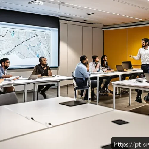 Home 30 서비스 디자인의 전환 과정 이해하기 - A modern corporate workshop scene in São Paulo, Brazil, showing a diverse team of professionals coll...